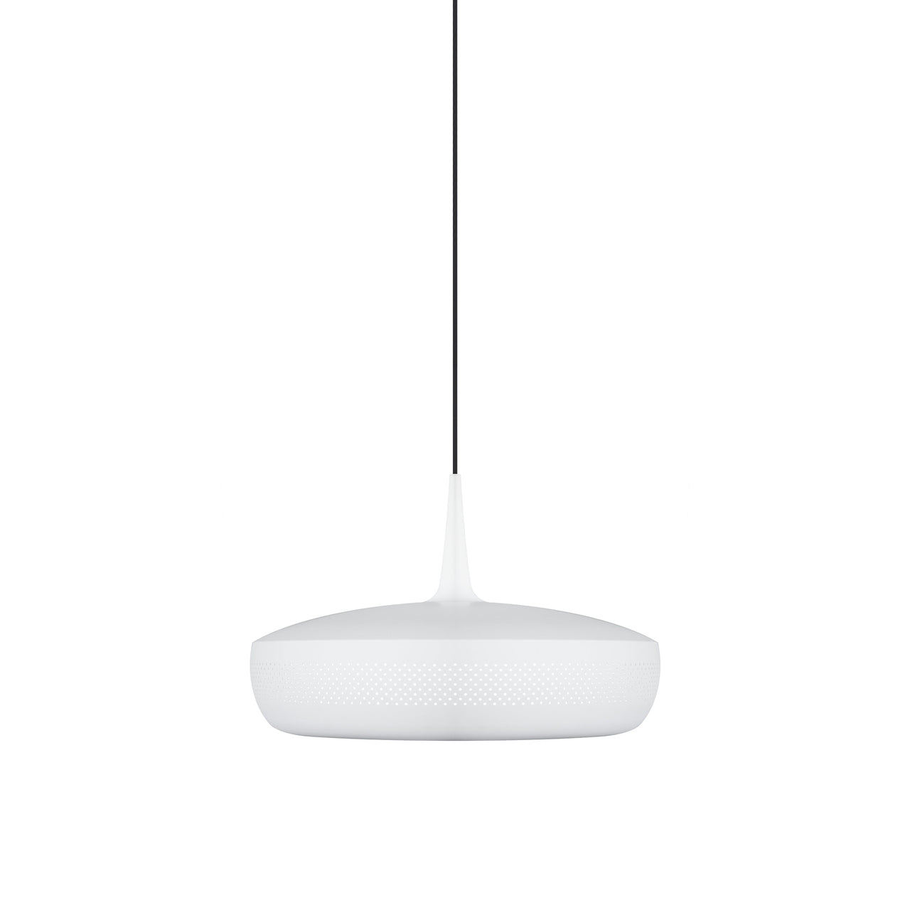 Clava Dine Pendant: Matt White + Black + Plug-in