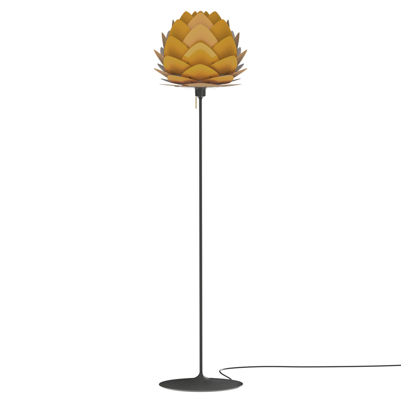 Aluvia Champagne Floor Lamp: Medium - 23.3