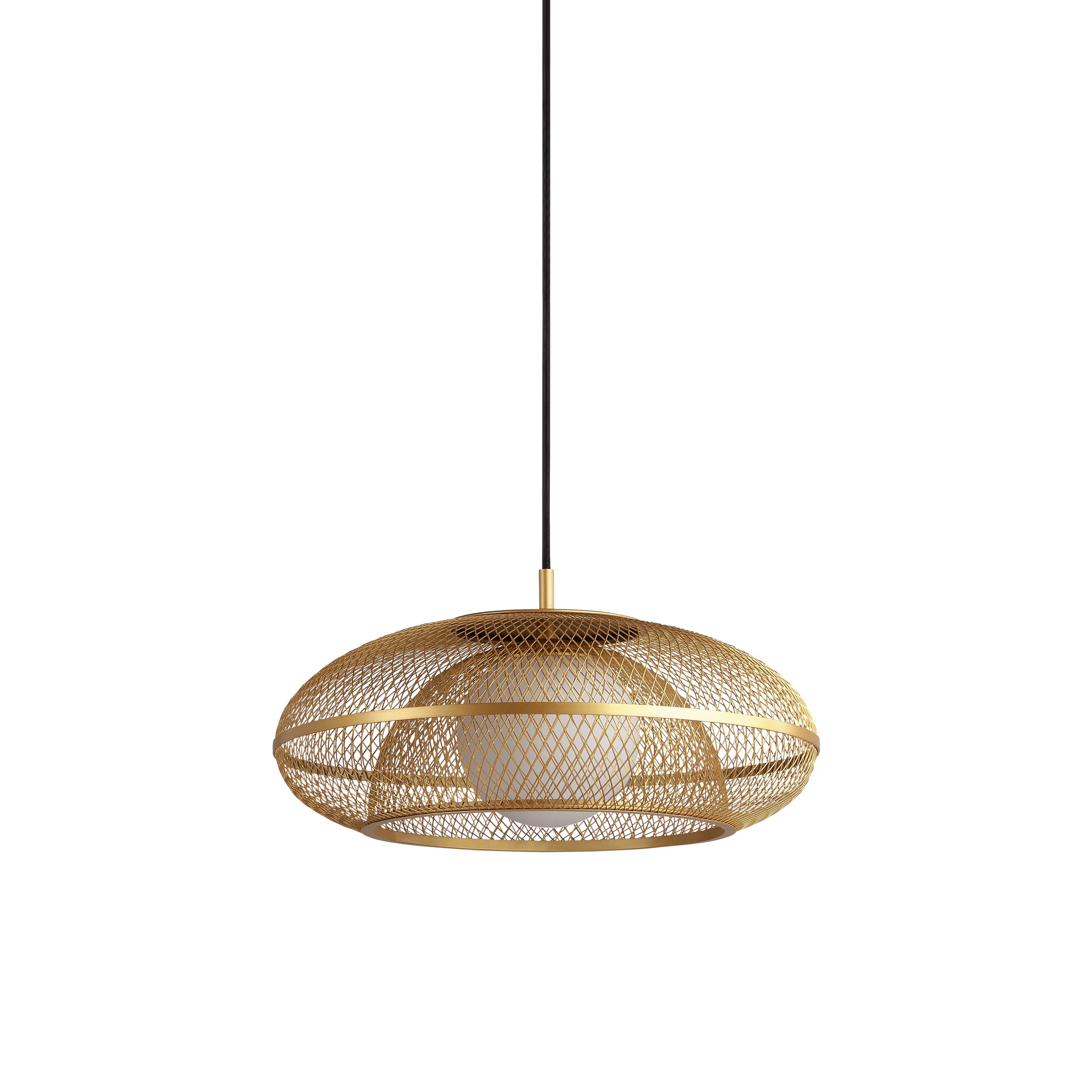 Faraday Pendant Lamp: Medium + Brushed Brass