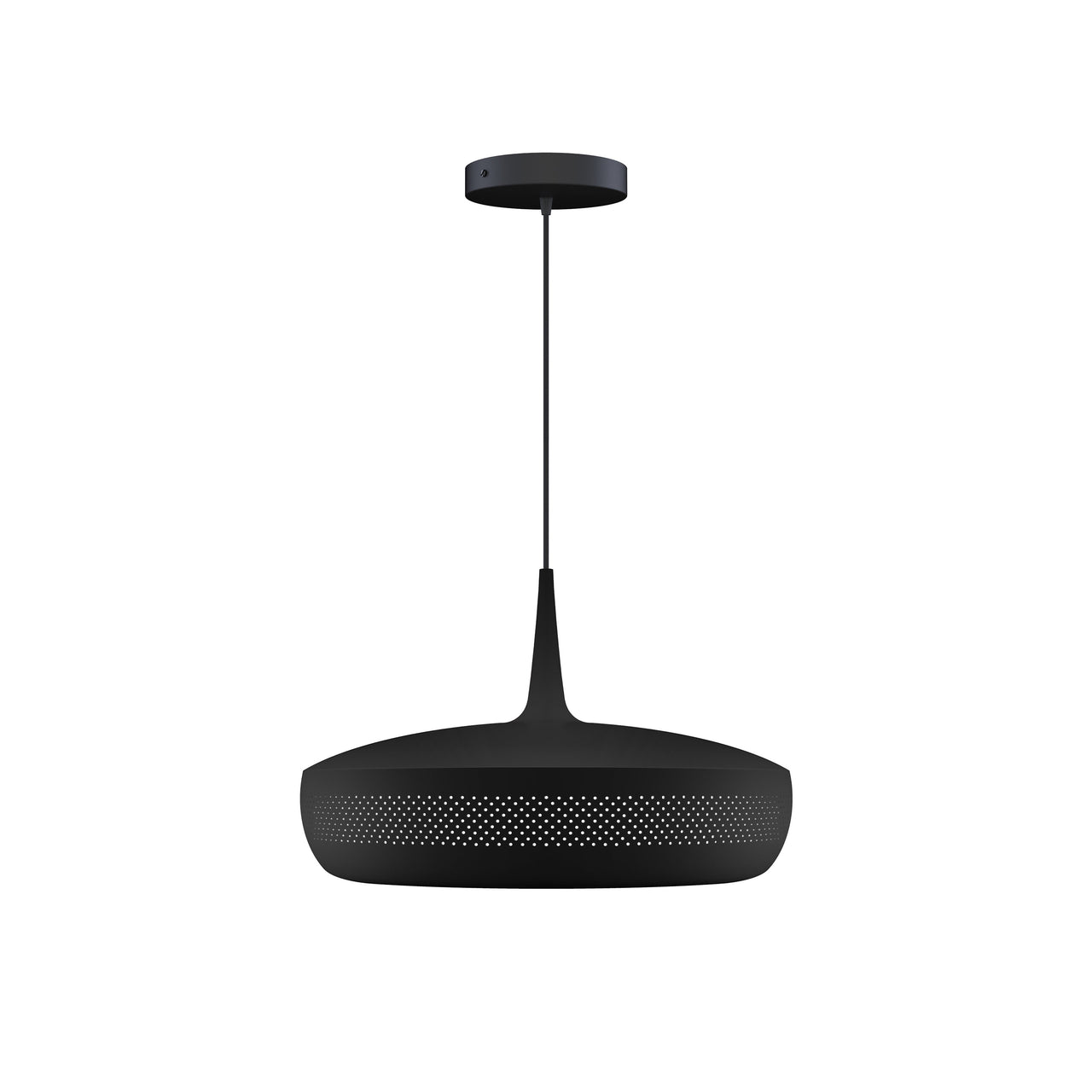 Clava Dine Pendant: Black + Black + Canopy