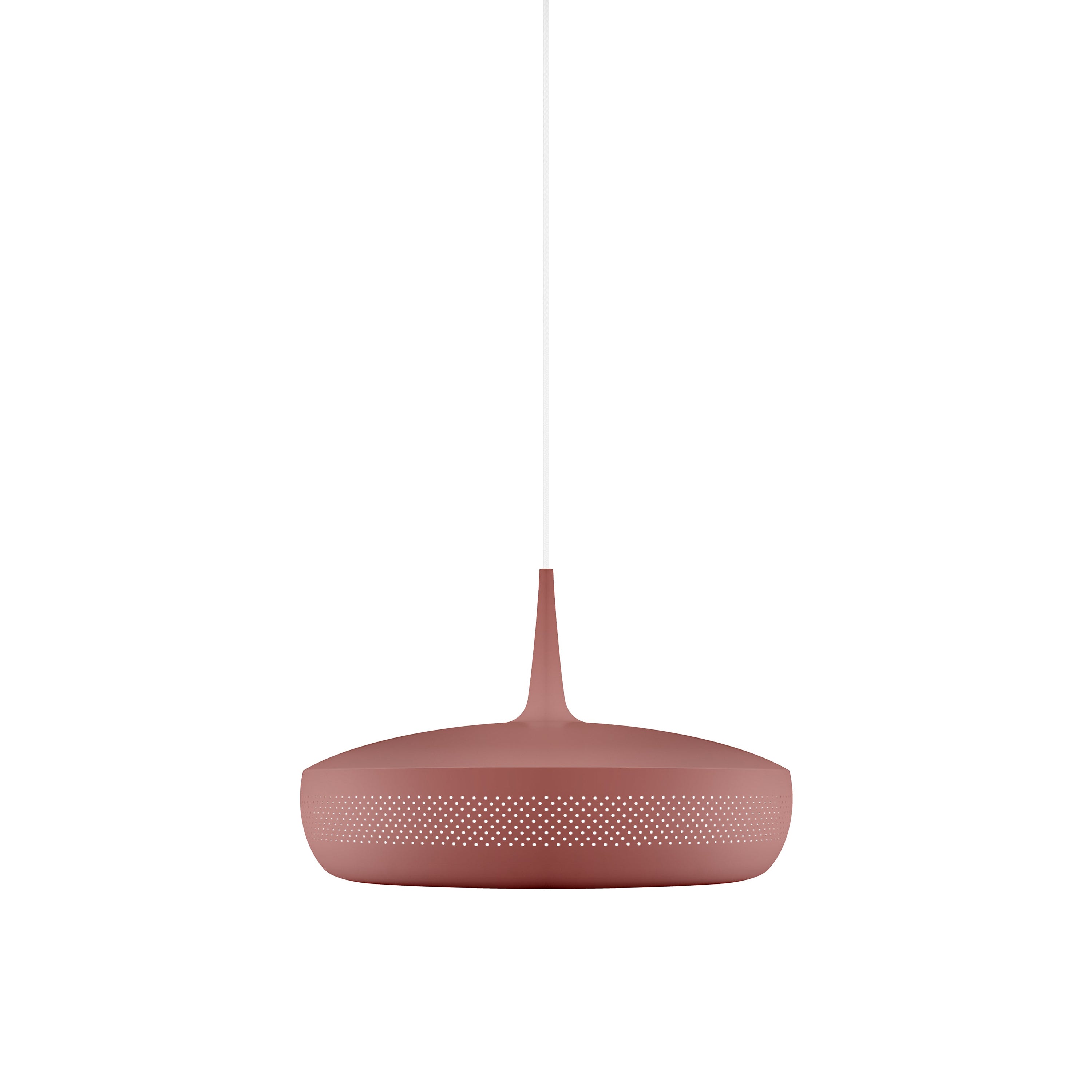 Clava Dine Pendant: Red Earth + White + Plug-in