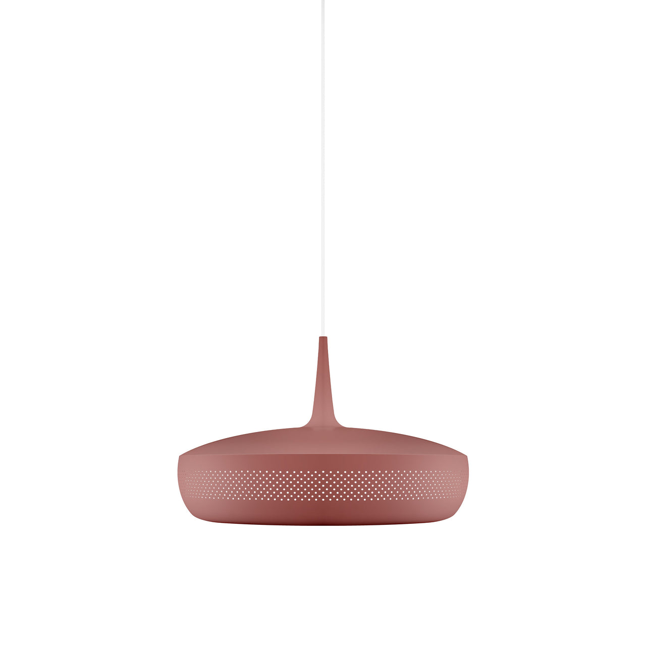 Clava Dine Pendant: Red Earth + White + Plug-in