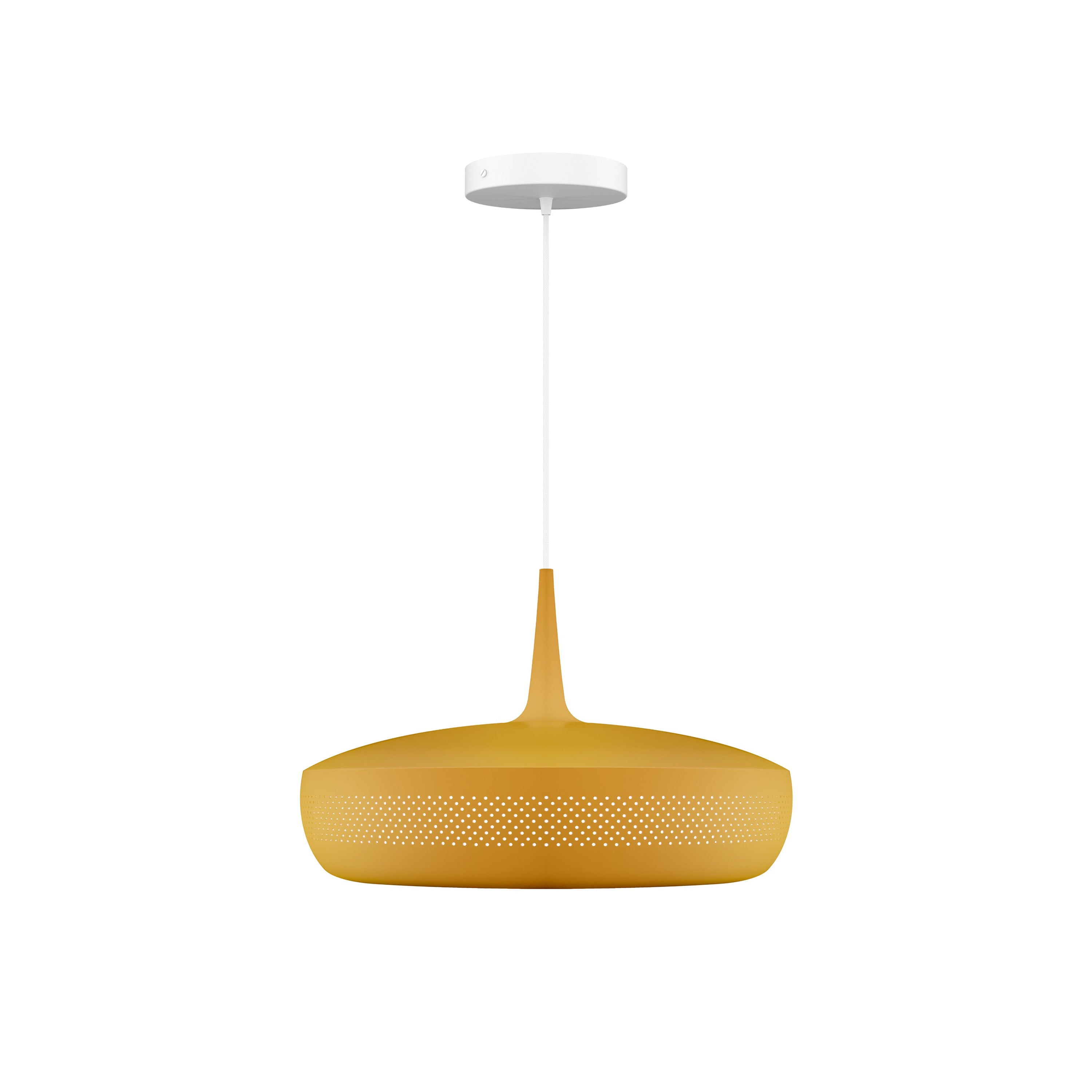 Clava Dine Pendant: Ochre + White + Canopy