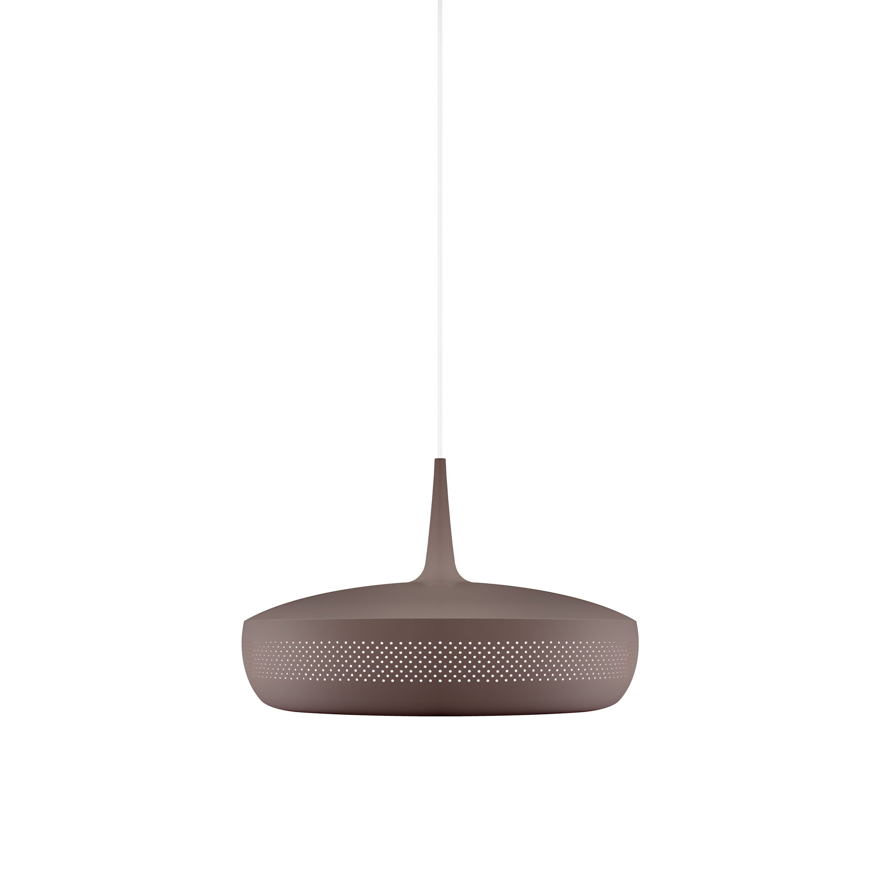 Clava Dine Pendant: Umber + White + Plug-in
