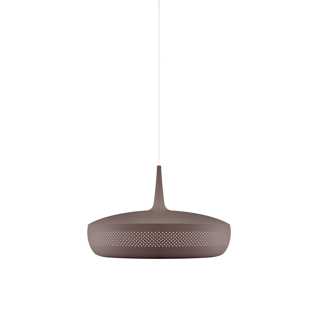 Clava Dine Pendant: Umber + White + Plug-in