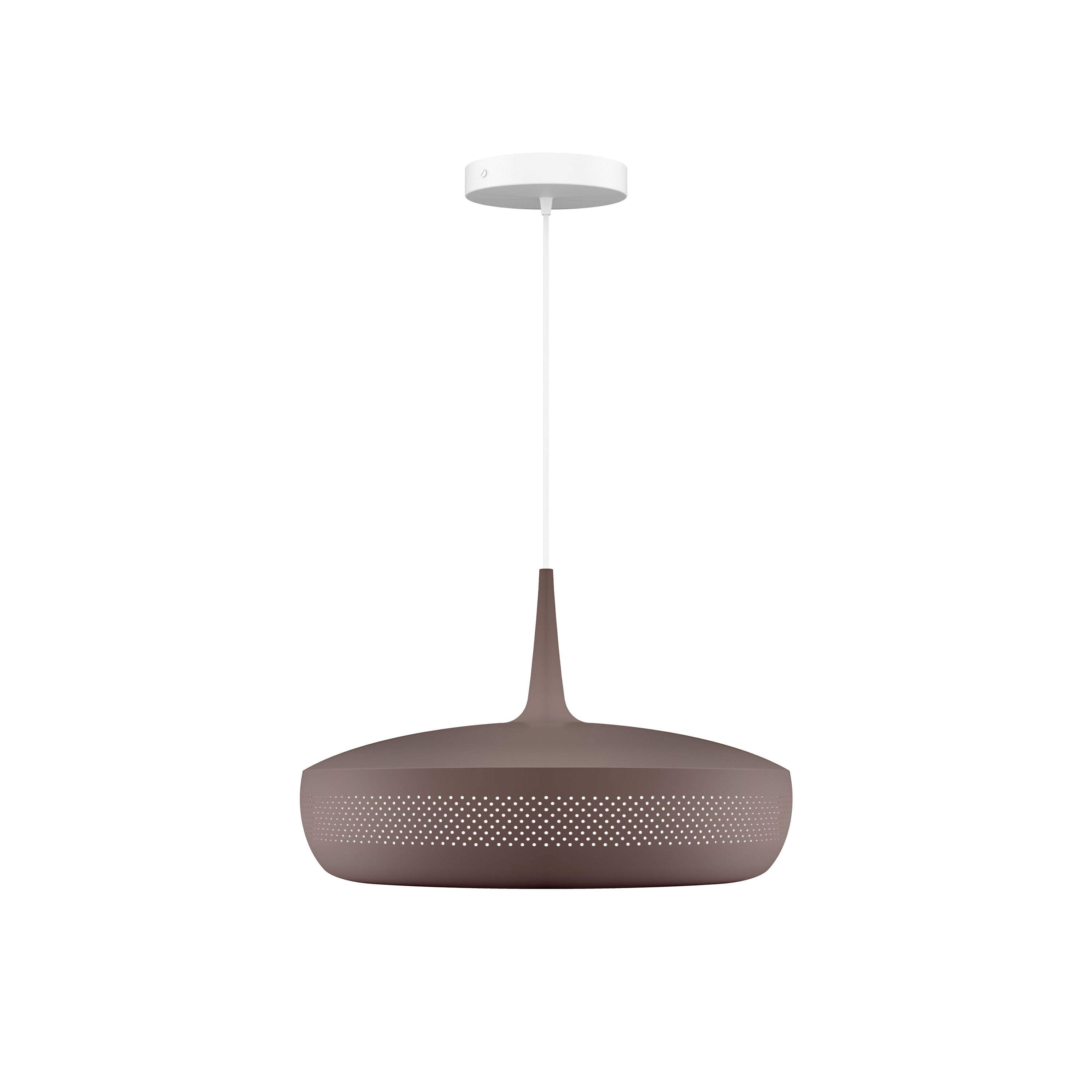 Clava Dine Pendant: Umber + White + Canopy