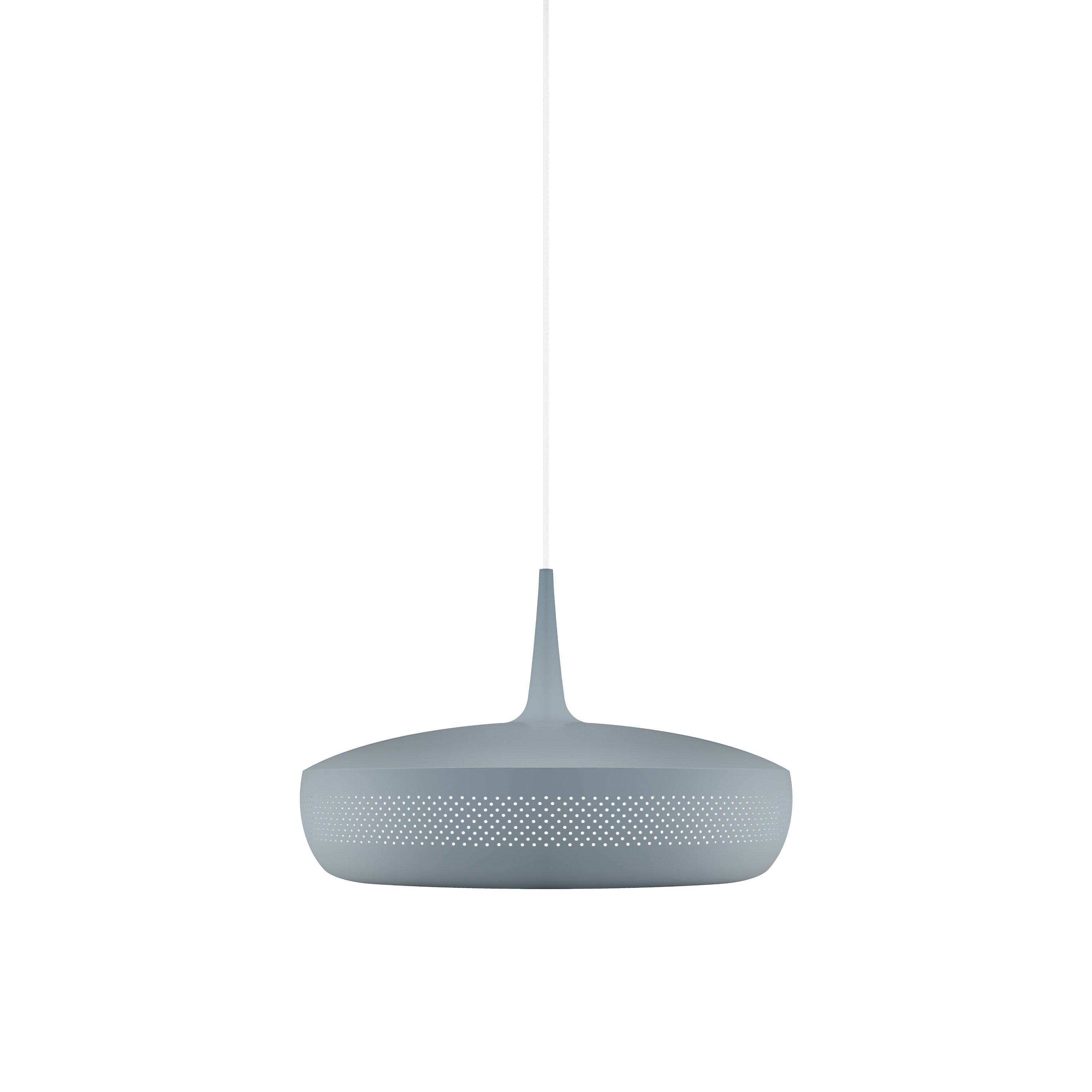 Clava Dine Pendant: Slate + White + Plug-in