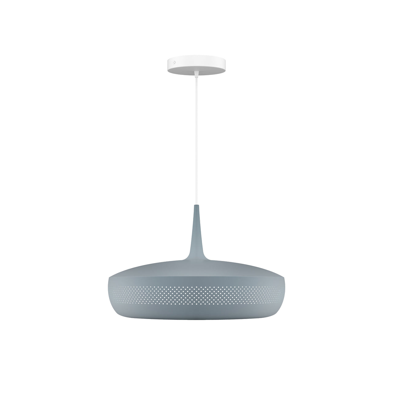 Clava Dine Pendant: Slate + White + Canopy