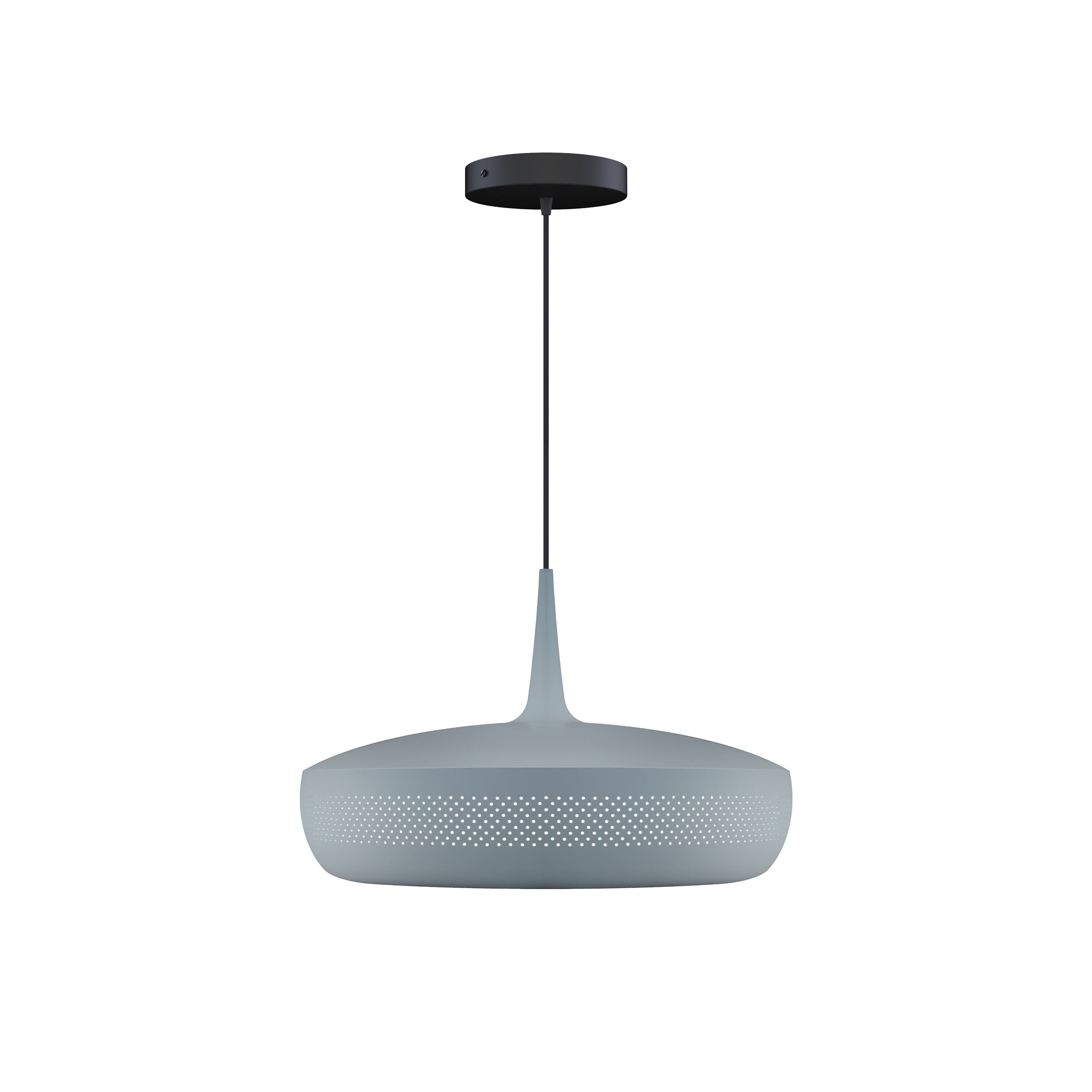 Clava Dine Pendant: Slate + Black + Canopy