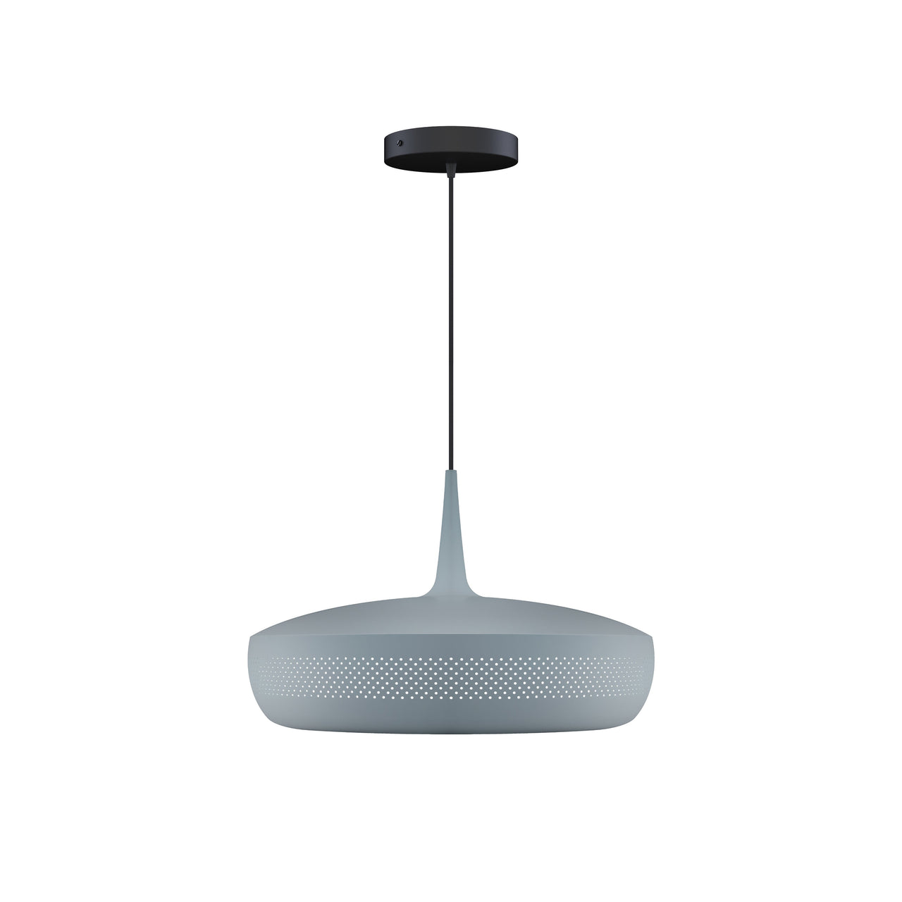 Clava Dine Pendant: Slate + Black + Canopy