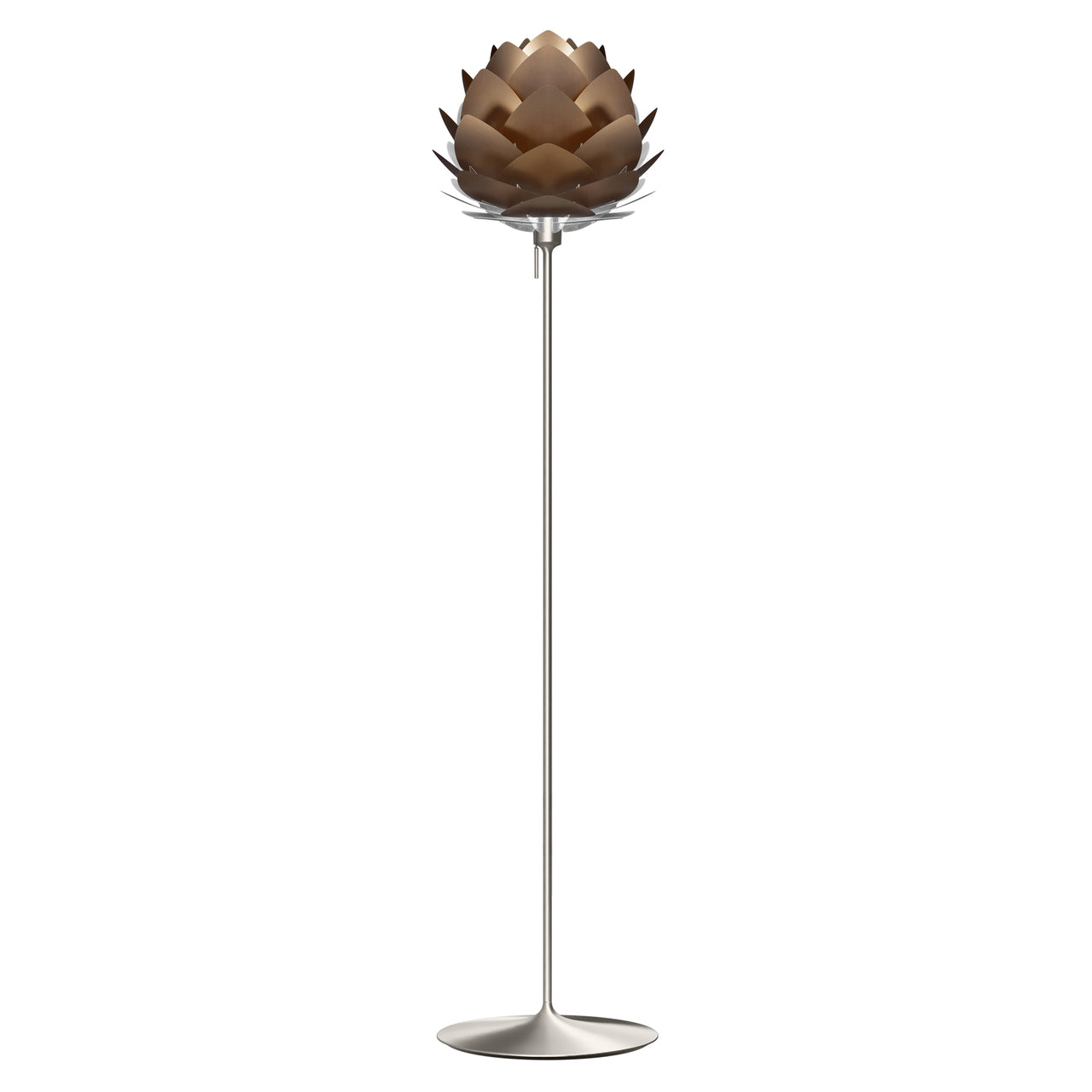 Silvia Champagne Floor Lamp: Medium - 17.7