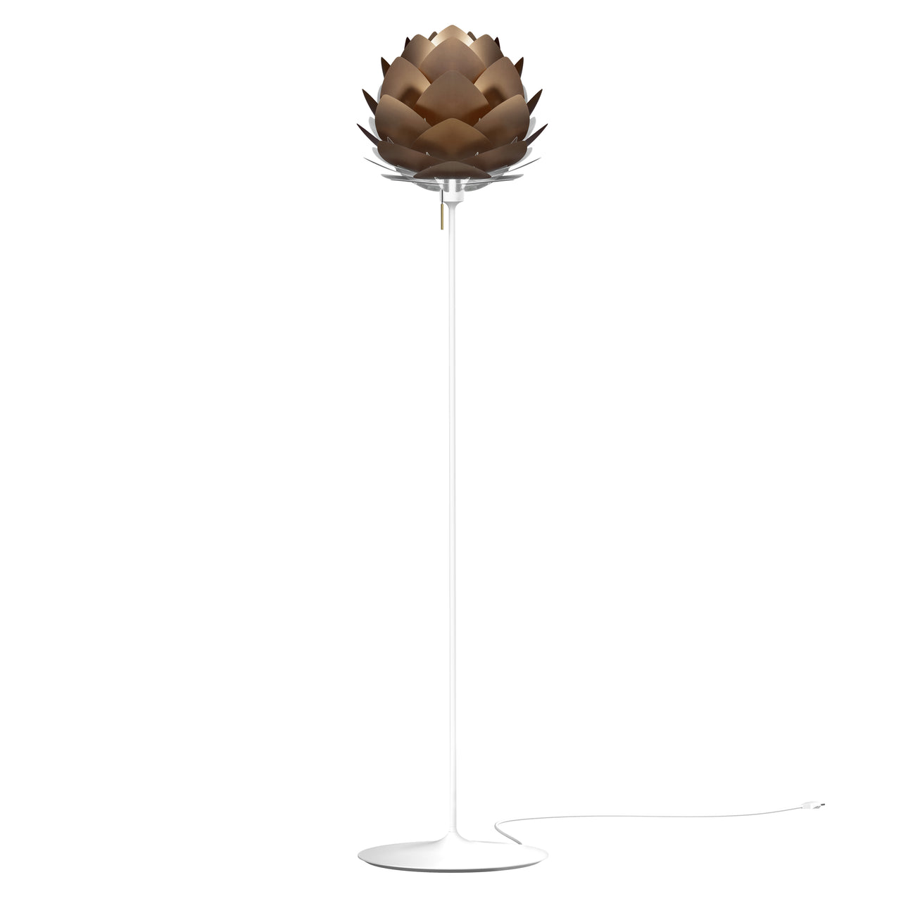 Silvia Champagne Floor Lamp: Medium - 17.7