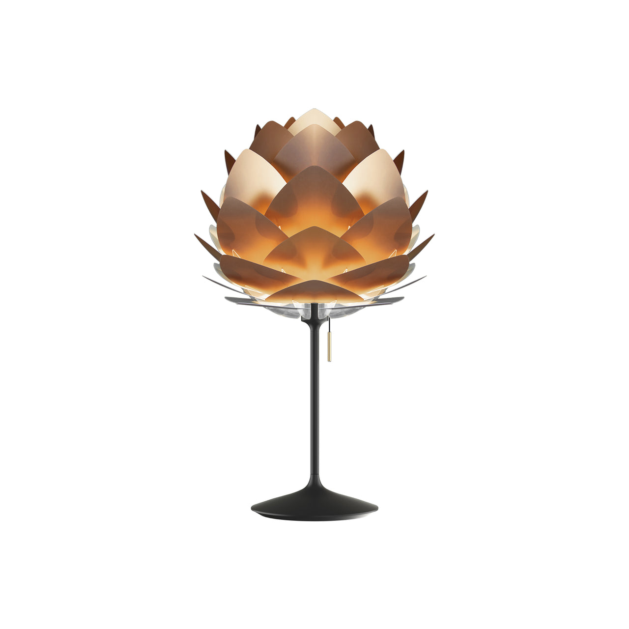 Silvia Champagne Table Lamp: Medium - 17.7