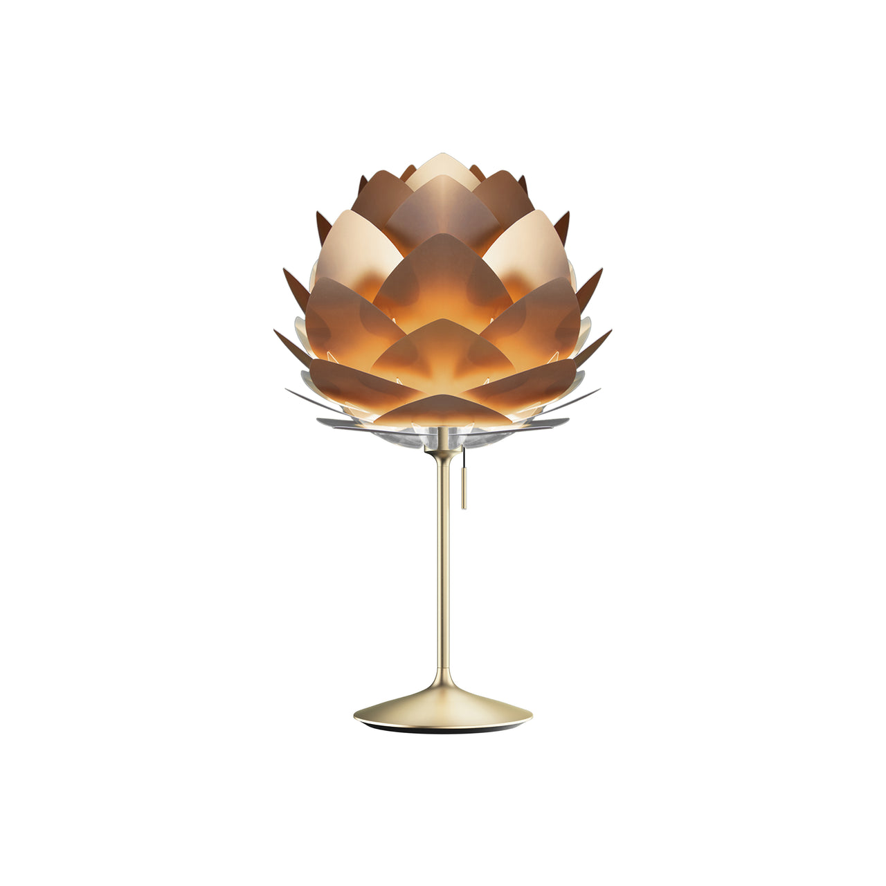 Silvia Champagne Table Lamp: Medium - 17.7