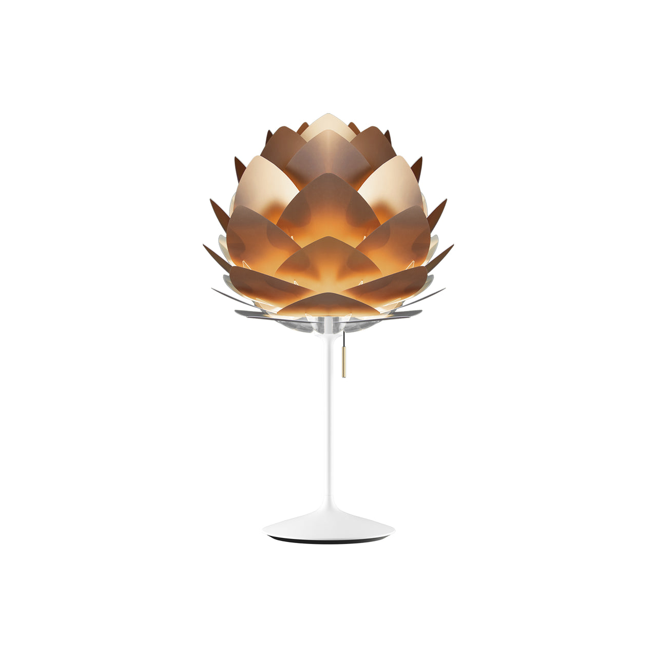 Silvia Champagne Table Lamp: Medium - 17.7