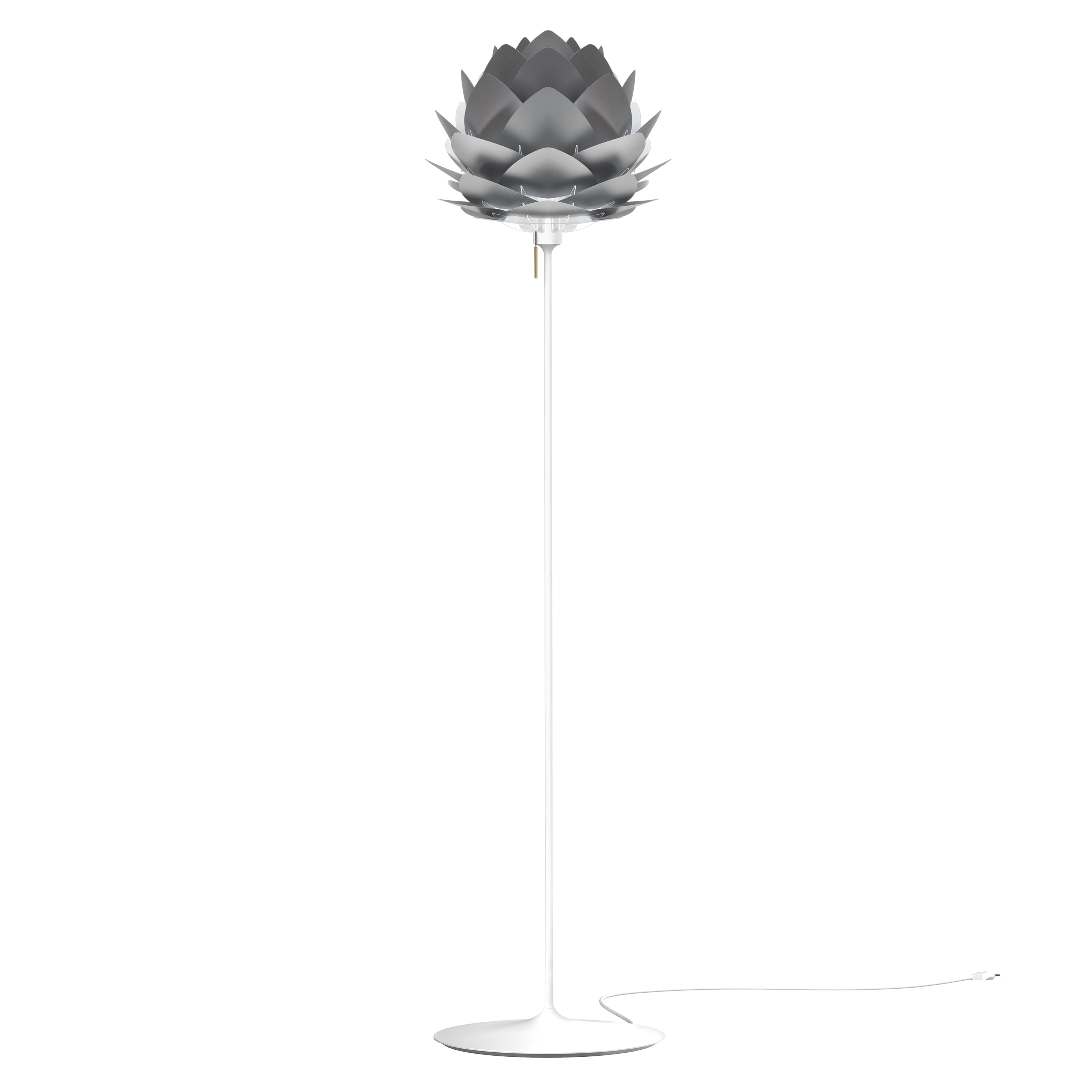 Silvia Champagne Floor Lamp: Medium - 17.7