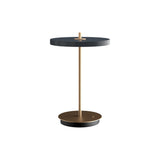 Asteria Move Portable Lamp: Anthracite Grey + Brass