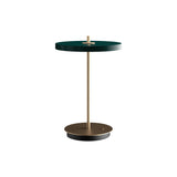 Asteria Move Portable Lamp: Forest Green + Brass