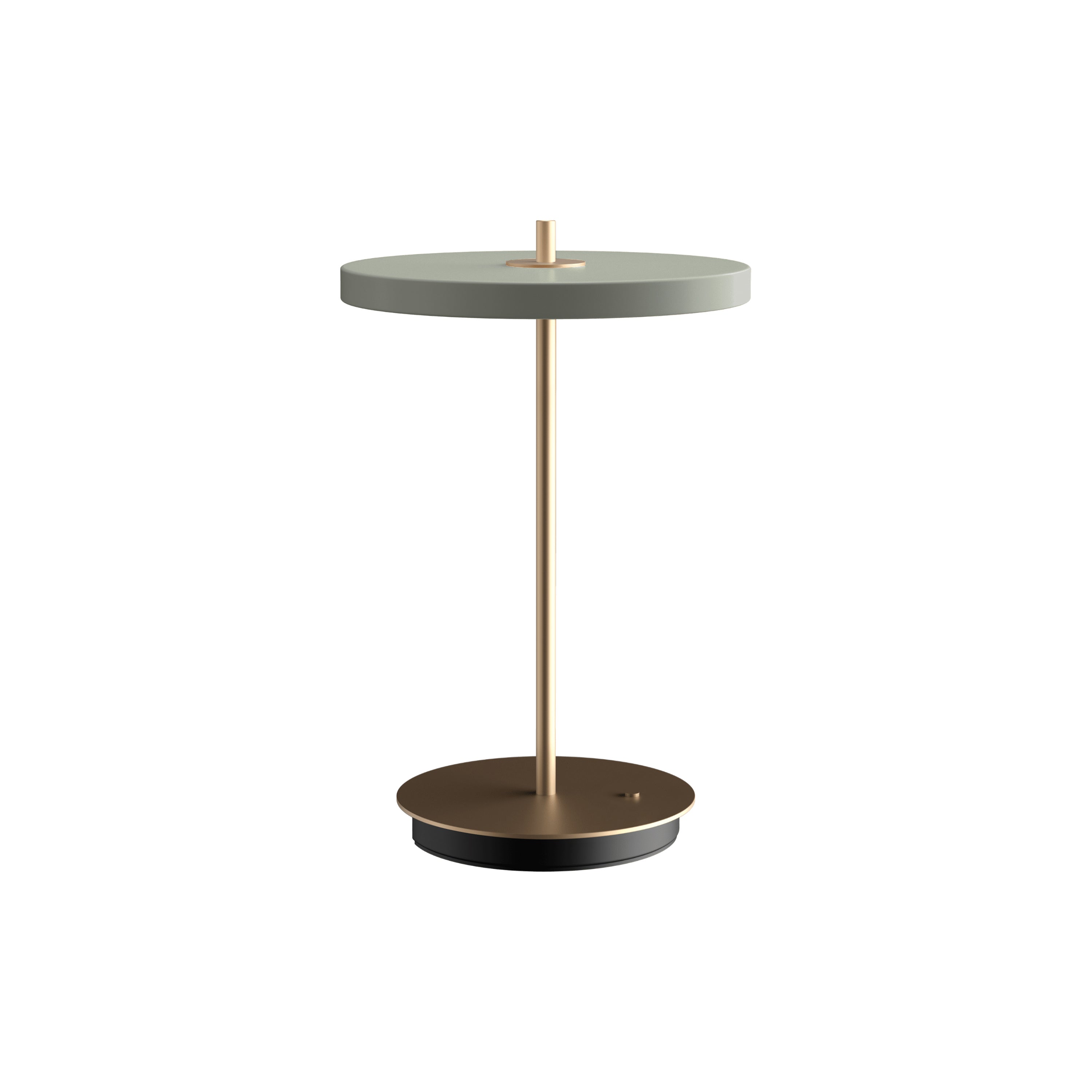 Asteria Move Portable Lamp: Nuance Olive + Brass