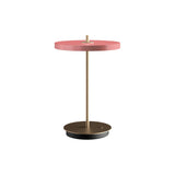 Asteria Move Portable Lamp: Nuance Rose + Brass