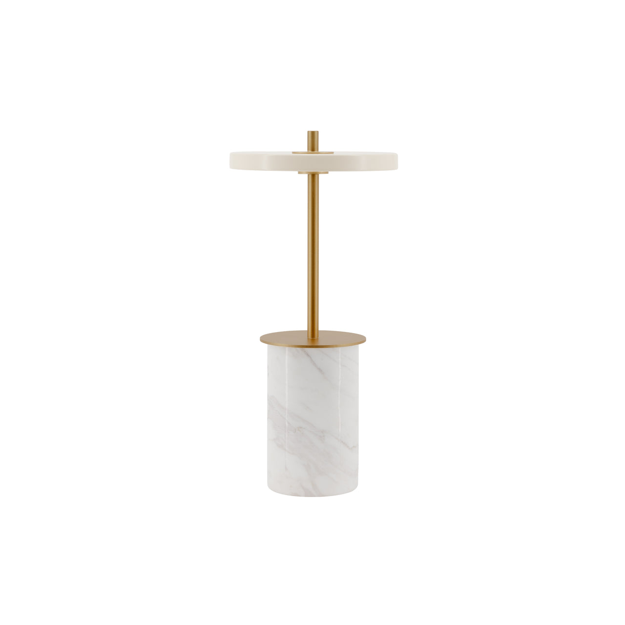 Asteria Move Mini Portable Lamp: White Marble