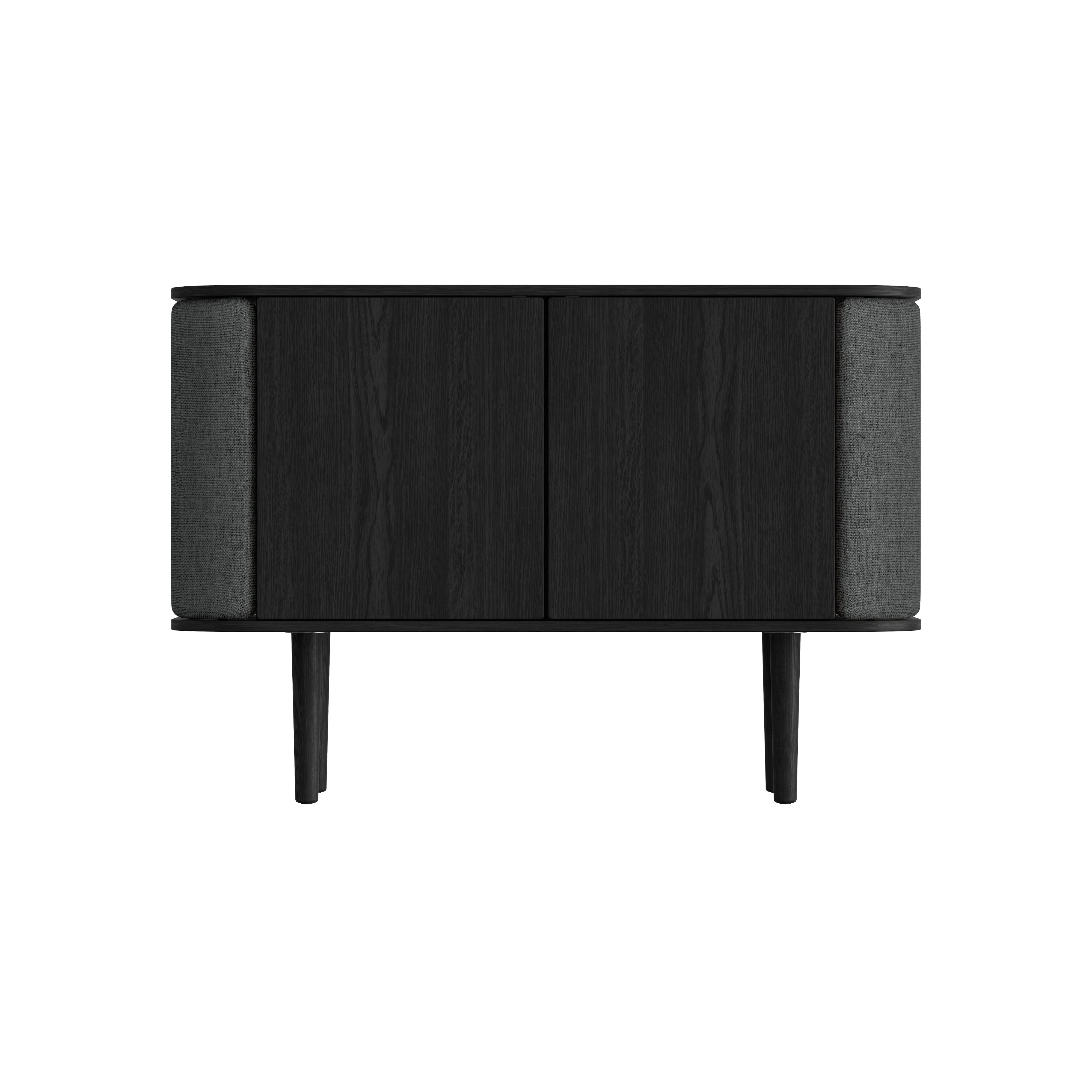 Treasures Cabinet: 2 + Black Oak + Shadow Grey