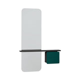 One More Look Mirror: Black Oak + Forest Green