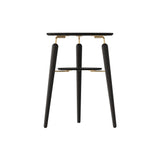 My Spot Side Table: Black Oak + Brass