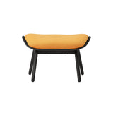 The Reader Ottoman: Black Oak + Tangerine