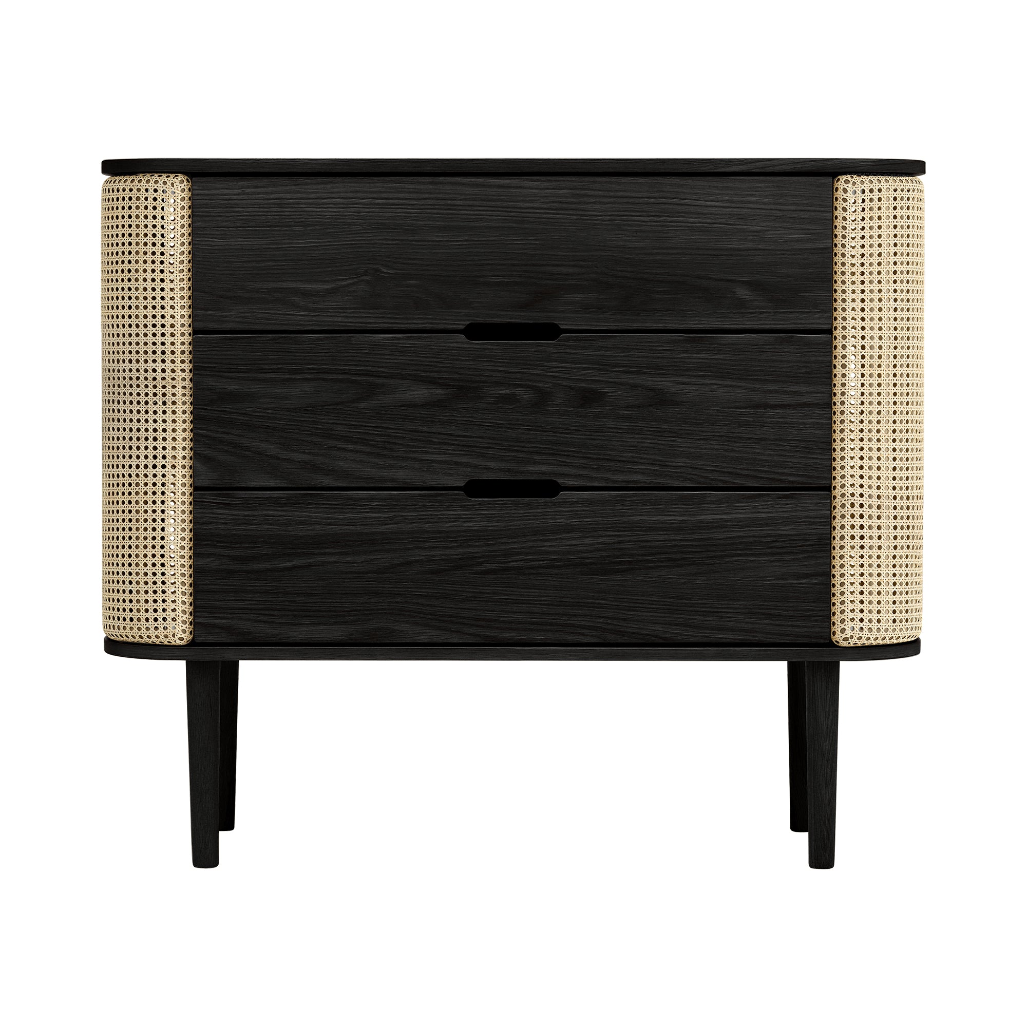 Treasures Dresser: Venetian Cane + Black Oak