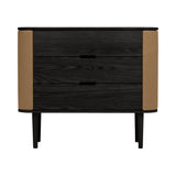 Treasures Dresser: Upholstered + Black Oak + Sugar Brown