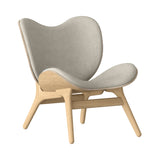 A Conversation Piece Lounge Chair: Oak + White Sands