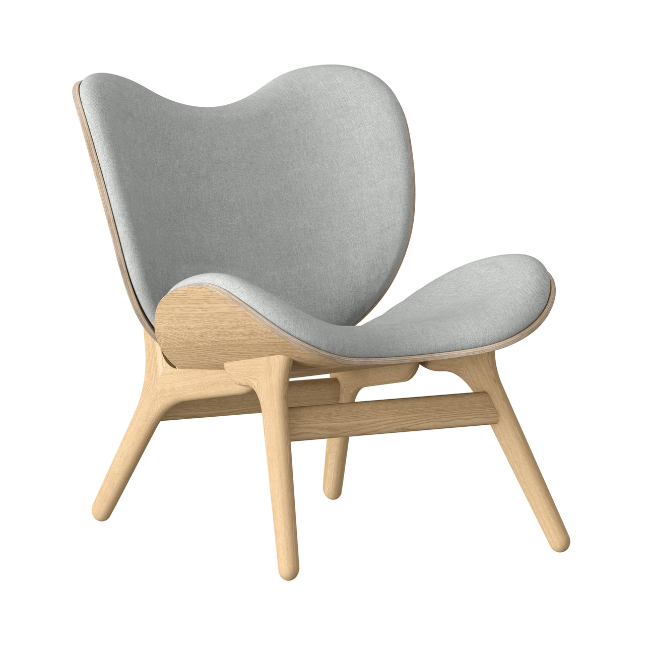 A Conversation Piece Lounge Chair: Oak + Sterling