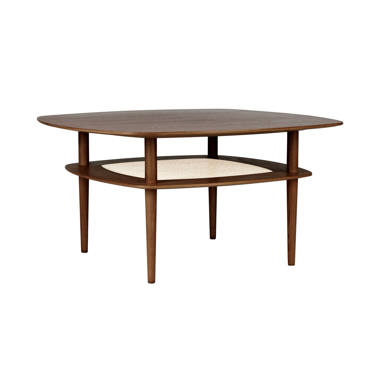 Together Coffee Table: Square + Dark Oak