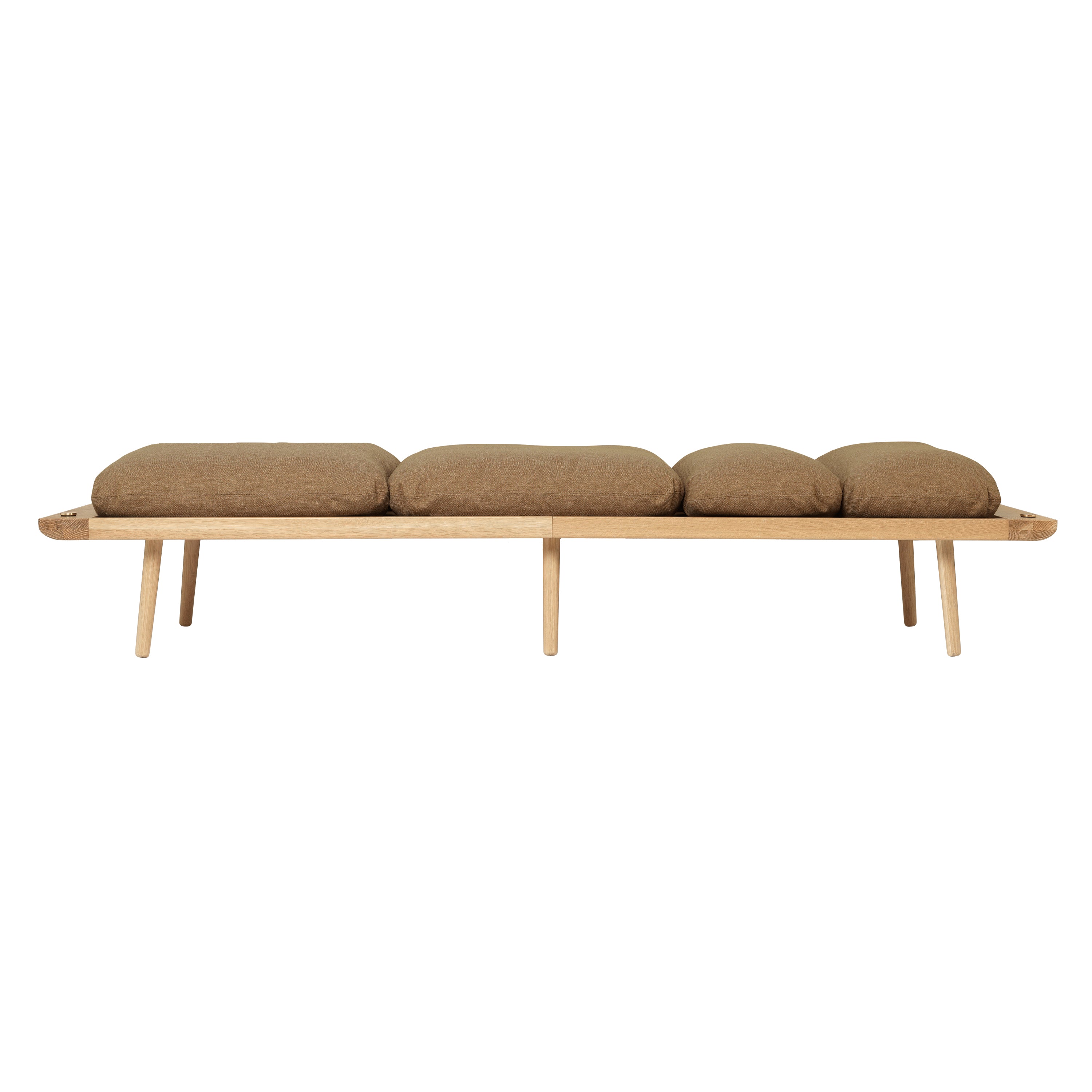 Lounge Around Daybed: Oak + With Sugar Brown Cushion