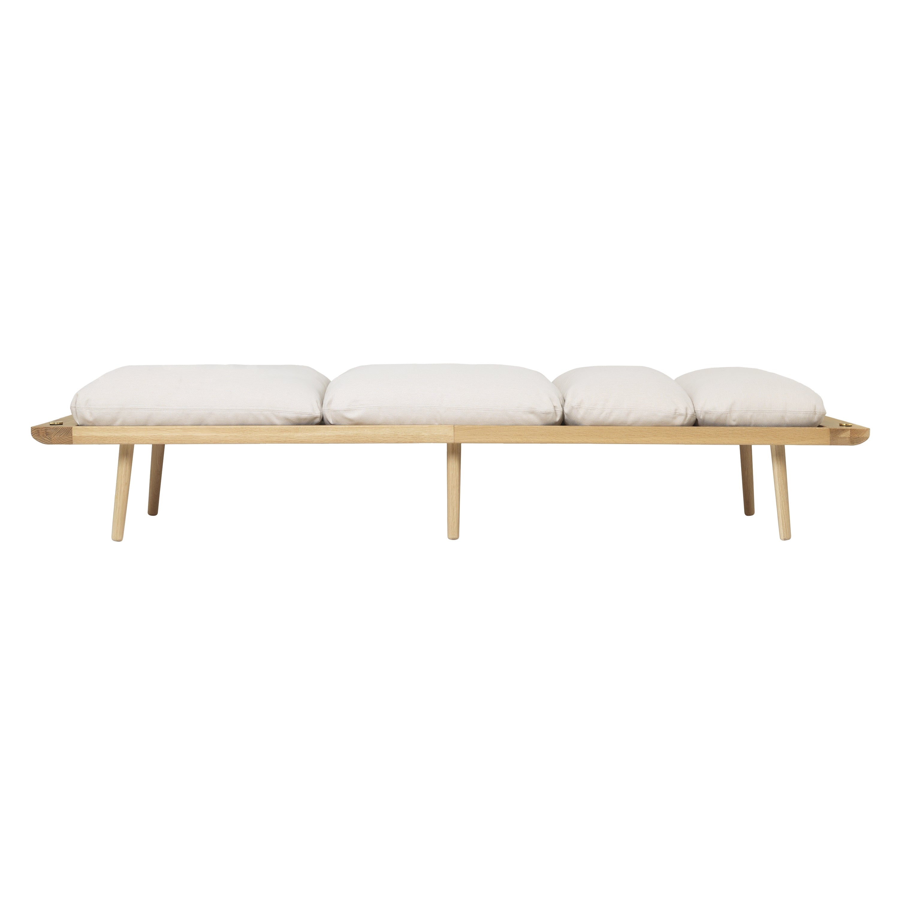 Lounge Around Daybed: Oak + With White Sands Cushion