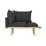 Lounge Around 1.5 Seater Sofa: Oak + With Shadow Cushion