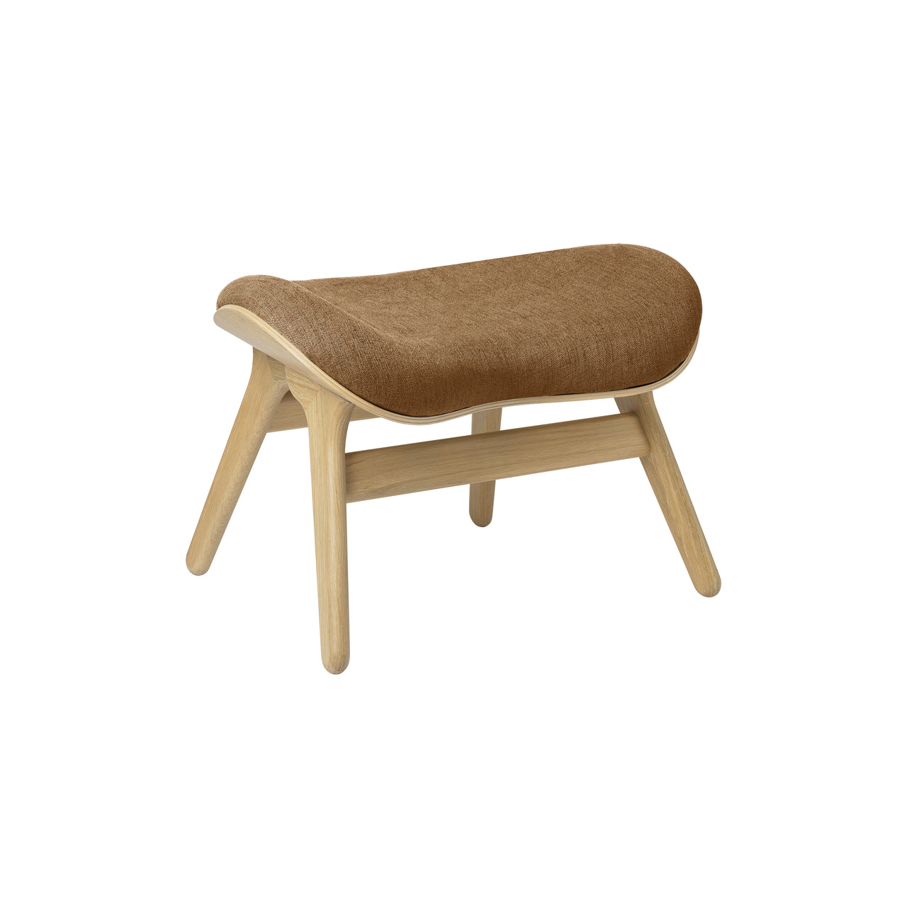 A Conversation Piece Ottoman: Oak + Sugar Brown