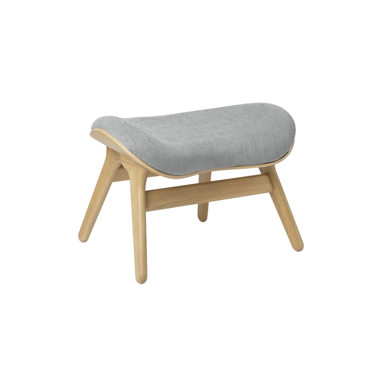 A Conversation Piece Ottoman: Oak + Sterling