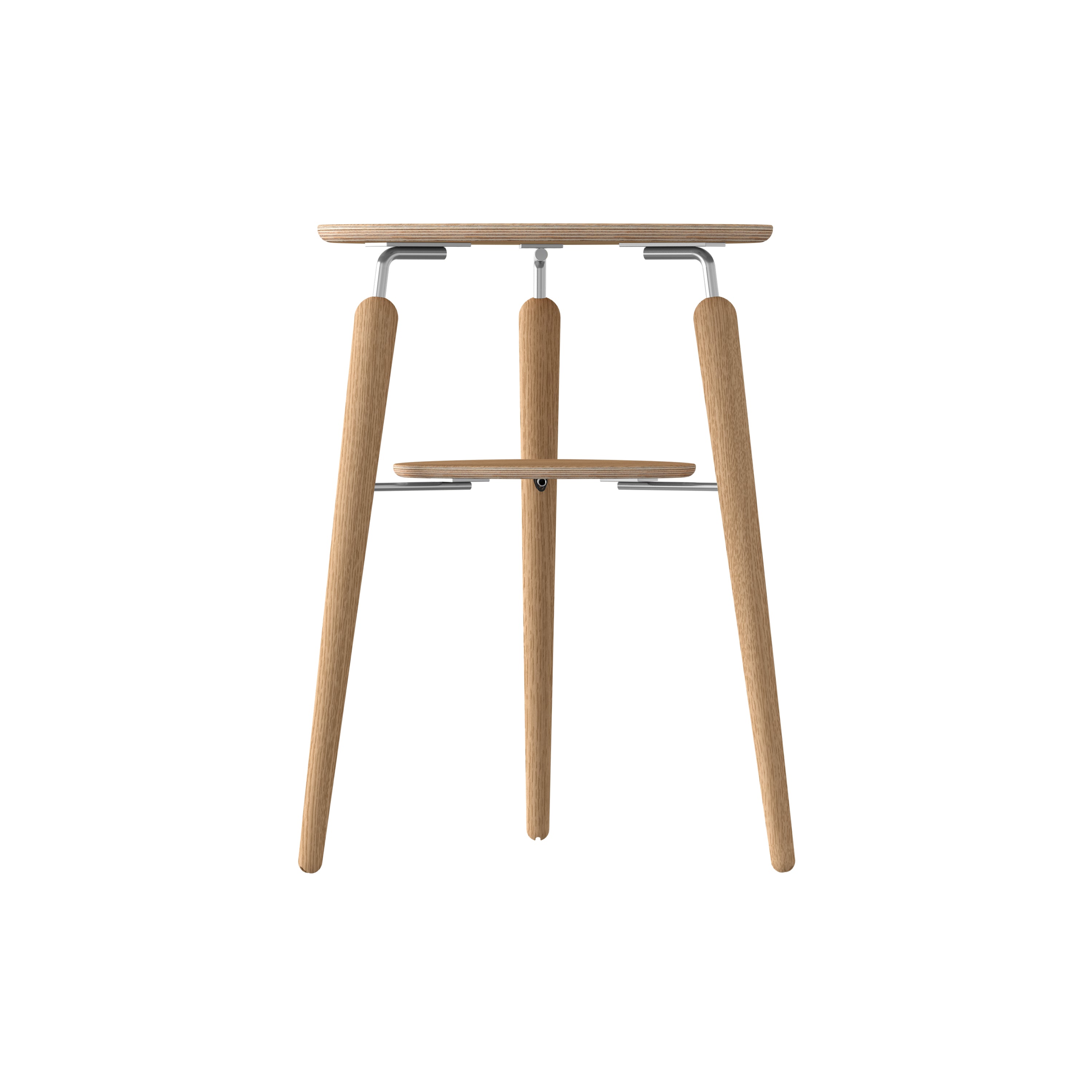 My Spot Side Table: Oak + Steel