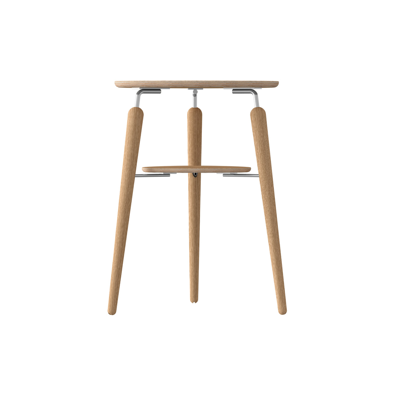 My Spot Side Table: Oak + Steel