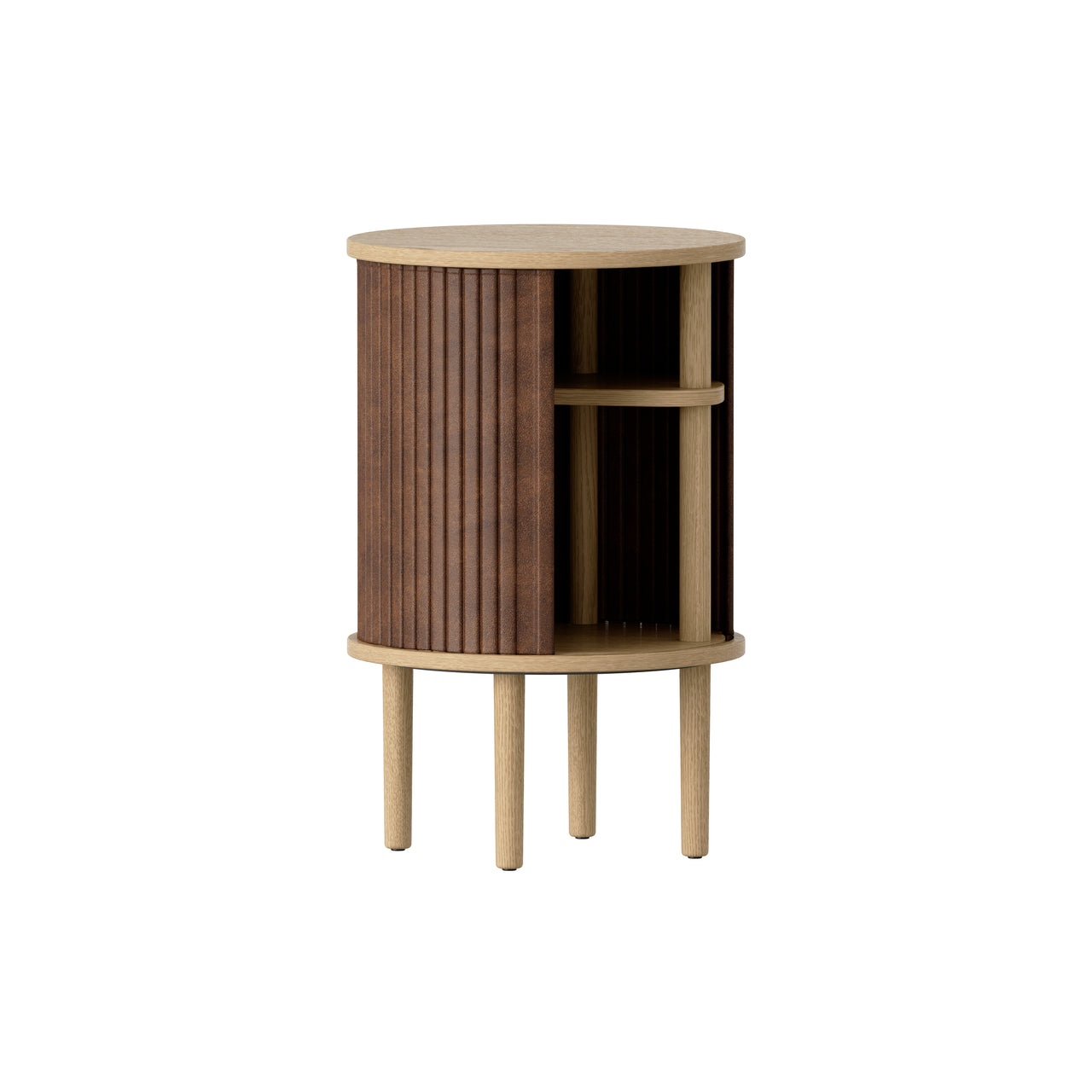 Audacious Side Table: Oak + Hazelnut