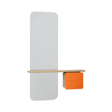 One More Look Mirror: Oak + Nuance Orange