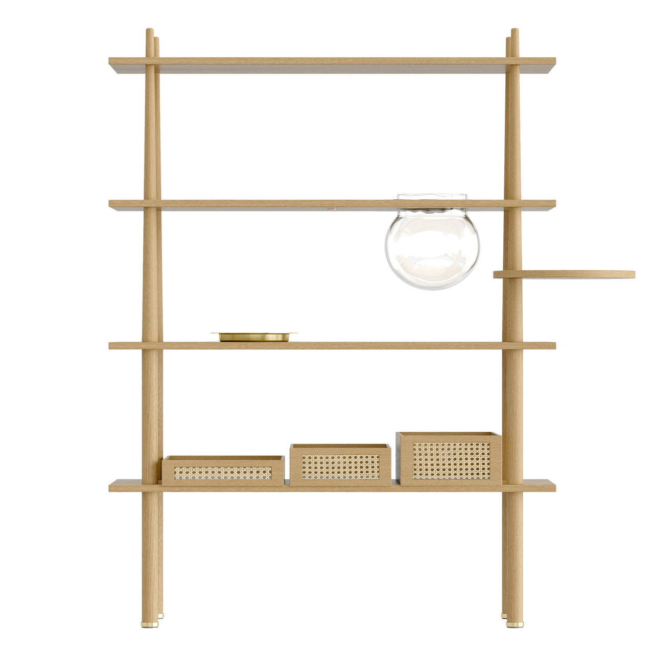 Stories Shelving: Oak + Included