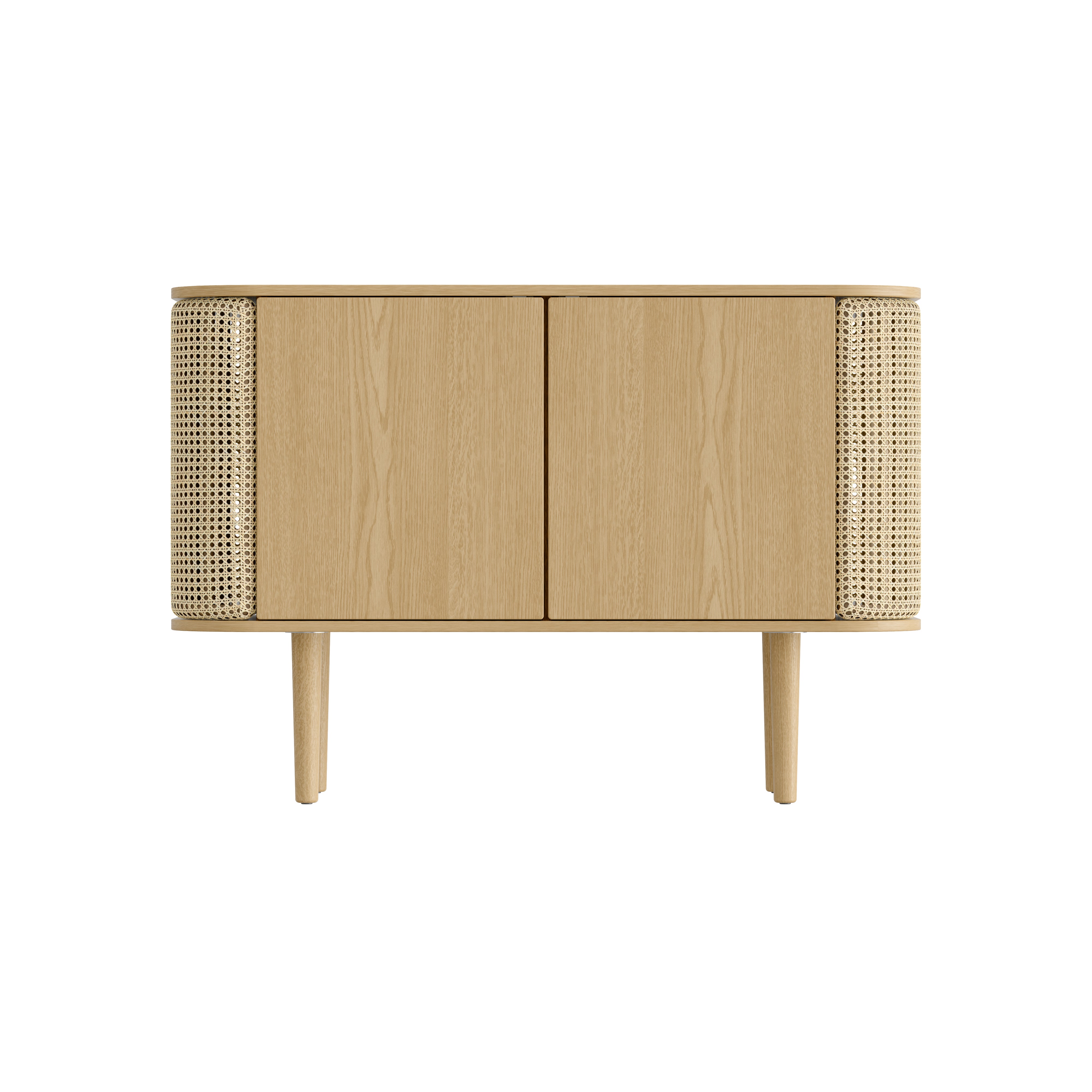 Treasures Cabinet: 2 + Oak + French Weave