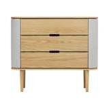 Treasures Dresser: Upholstered + Oak + Sterling