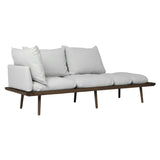 Lounge Around 3 Seater Sofa: Dark Oak + With Sterling Cushion 