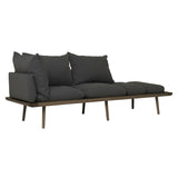 Lounge Around 3 Seater Sofa: Dark Oak + With Shadow Cushion