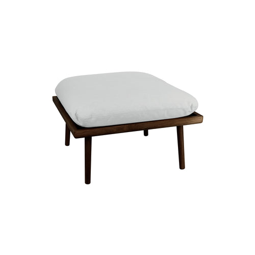 Lounge Around Shuffle Pouffe: Dark Oak +  Sterling