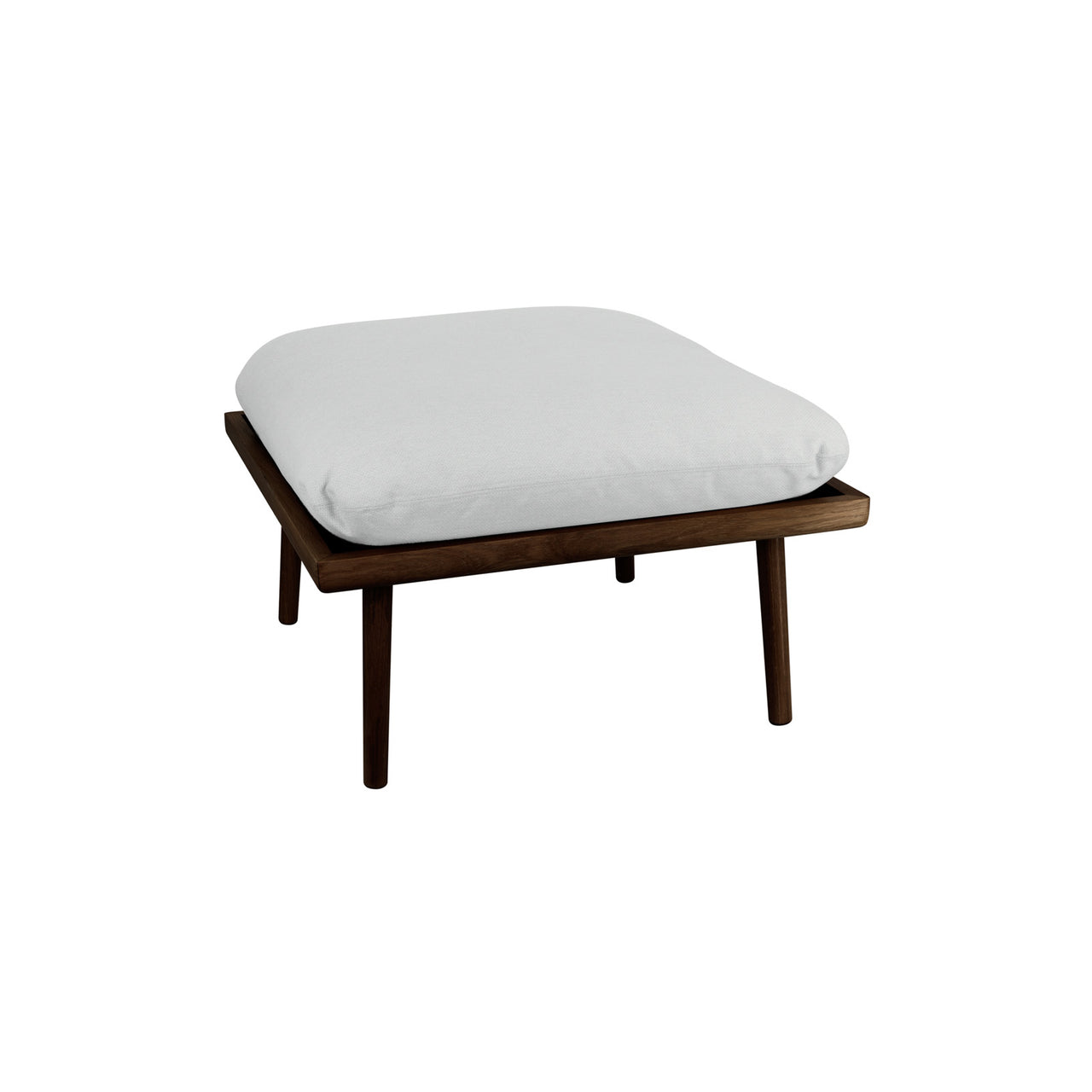 Lounge Around Shuffle Pouffe: Dark Oak +  Sterling